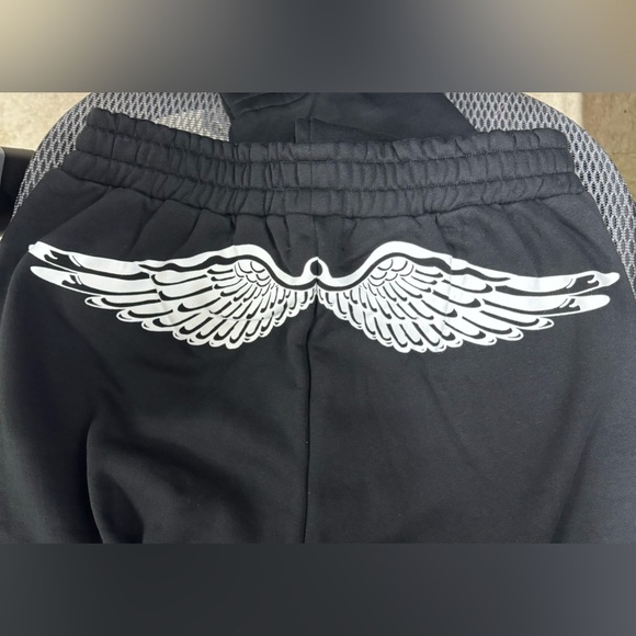 ✨🆕 Dolls Kill Logo HTF Rare Angel Wings Sweatpants — Large - Picture 3 of 5
